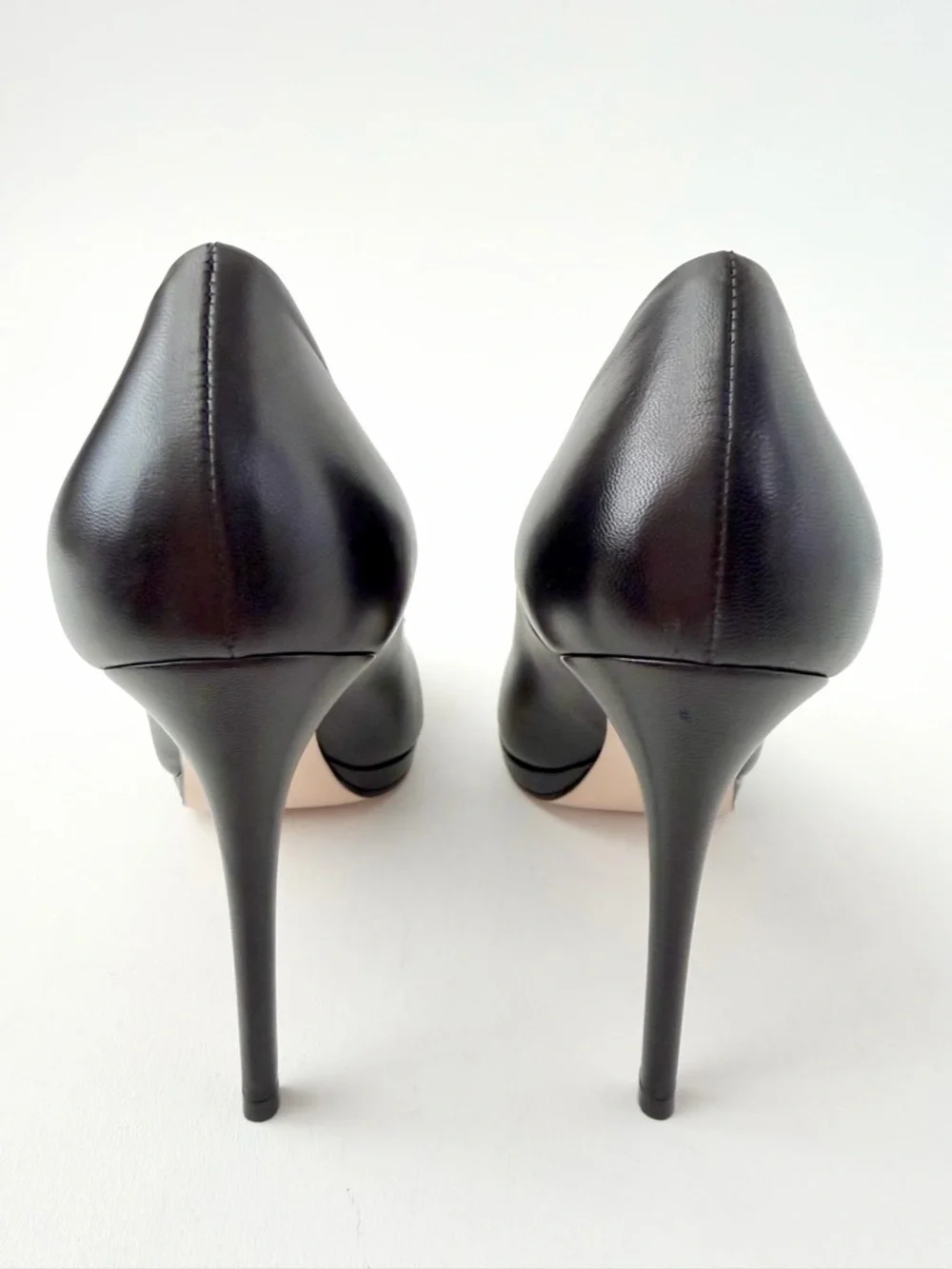 GUCCI | Horsebit Platform Pumps Black Leather High Heels EU 38